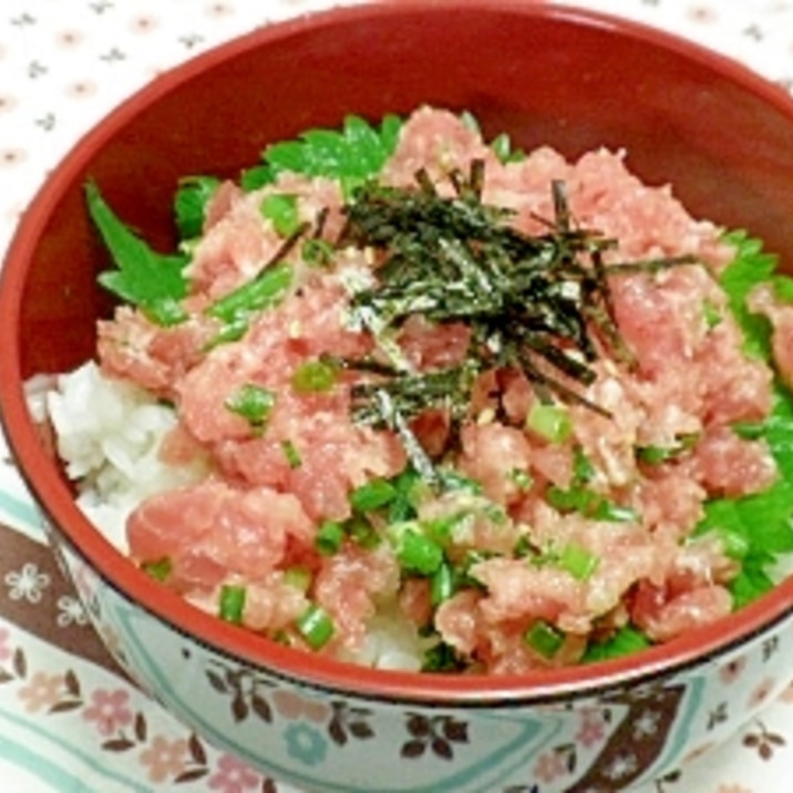 簡単♪ネギトロ丼